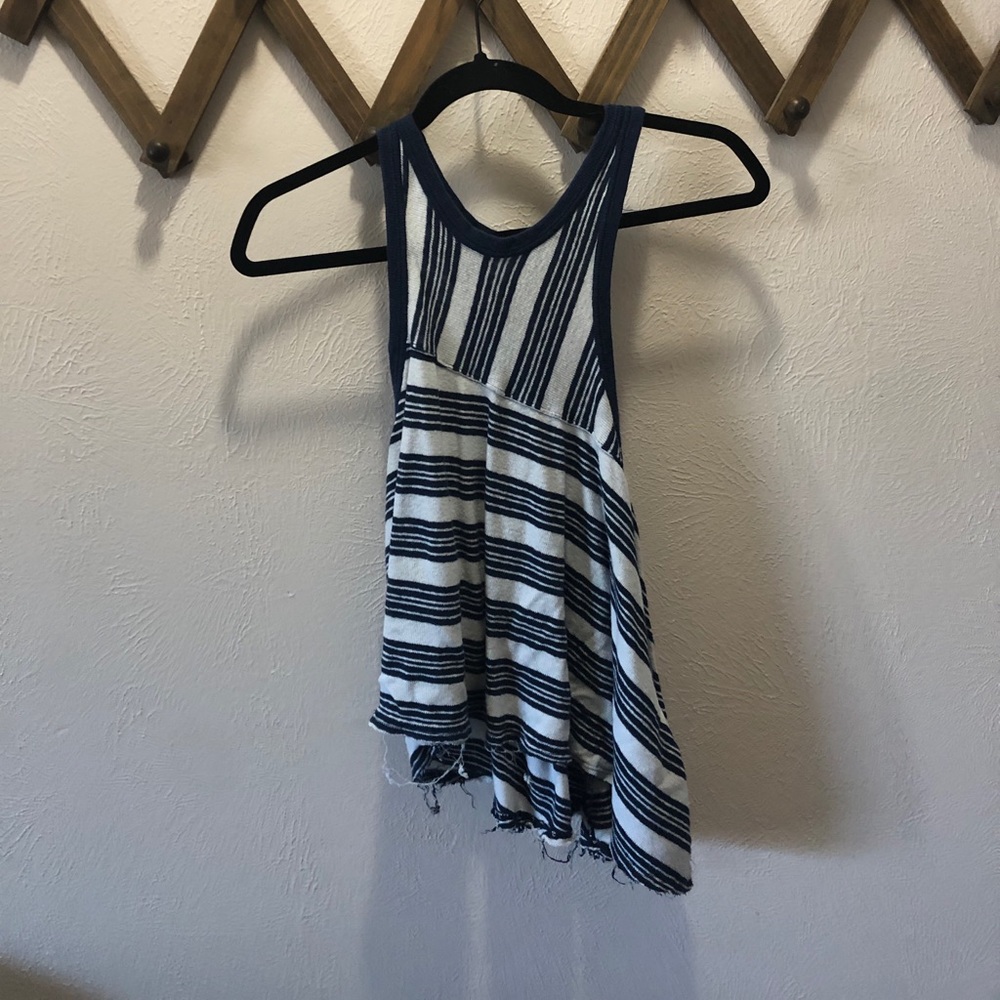 Asymmetrical Striped Free People Tank